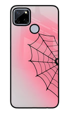 Pink Web Realme C12/Narzo 20 Glass Case