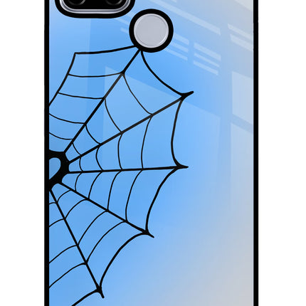 Blue Web Realme C12/Narzo 20 Glass Case