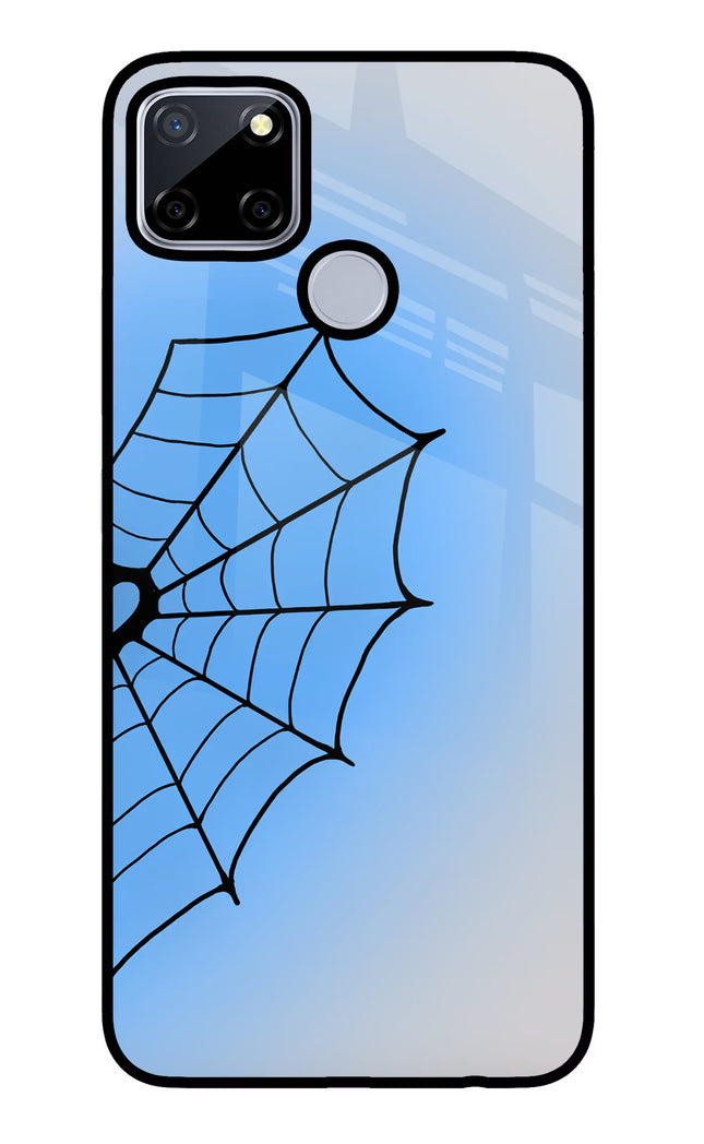 Blue Web Realme C12/Narzo 20 Glass Case