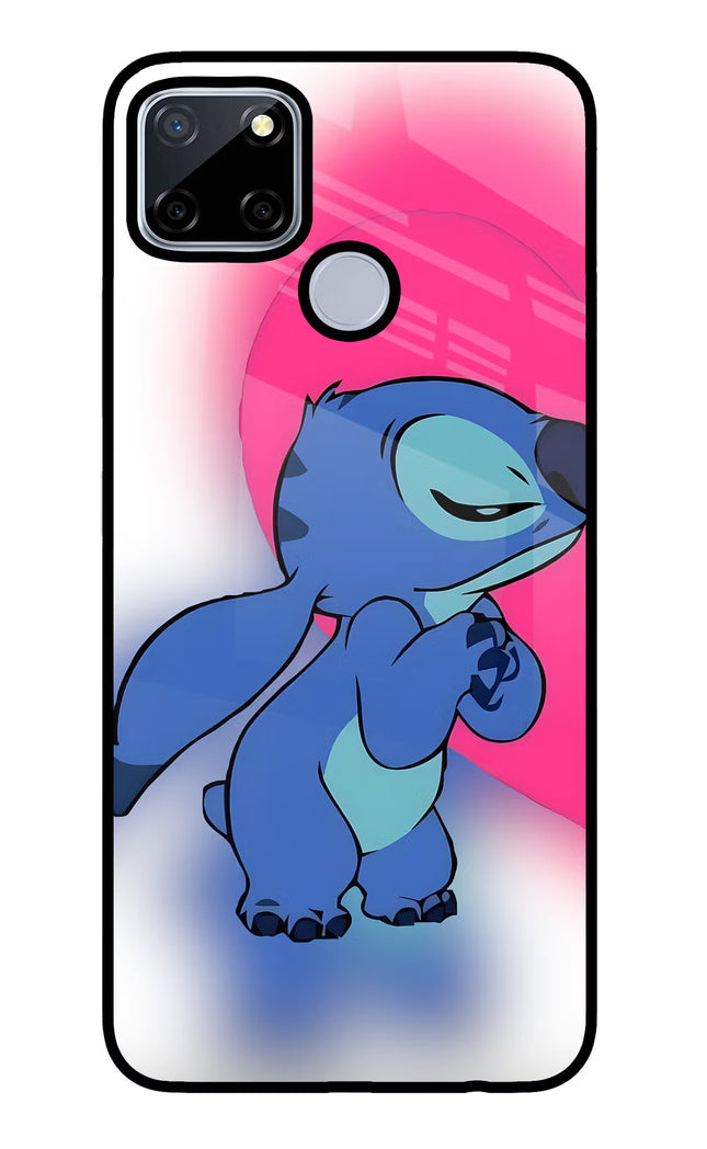 Stitch Hug Realme C12/Narzo 20 Glass Case