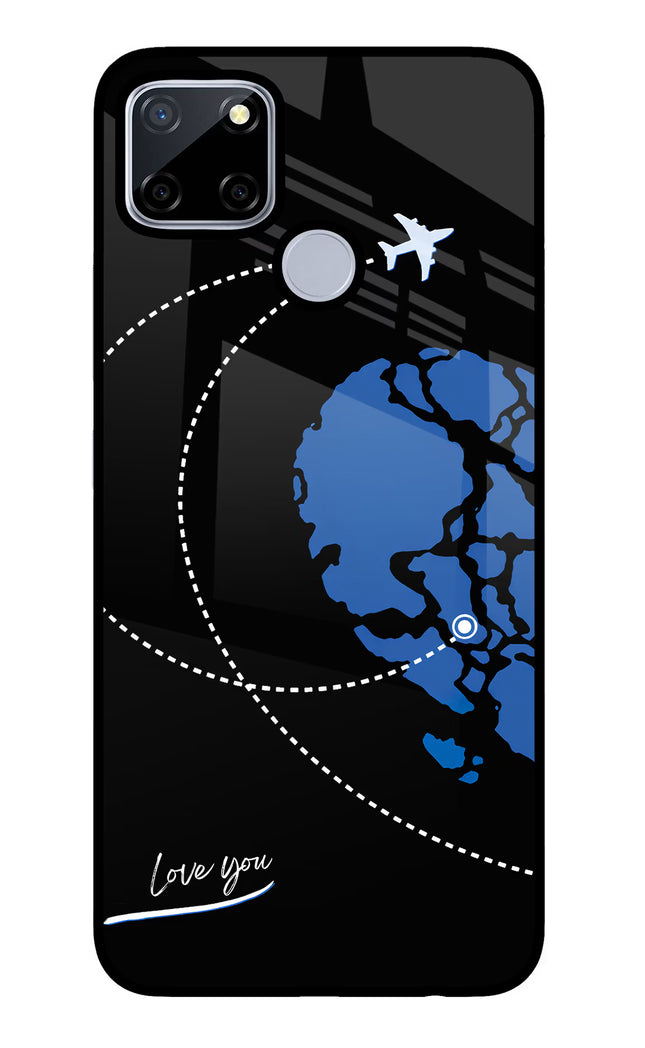 Love Orbit Realme C12/Narzo 20 Glass Case Back Cover by Casekaro