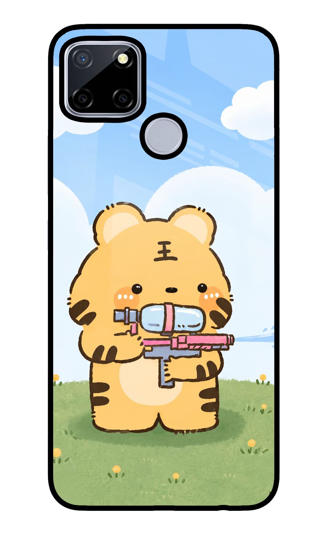 Tiger Treat Realme C12/Narzo 20 Glass Case