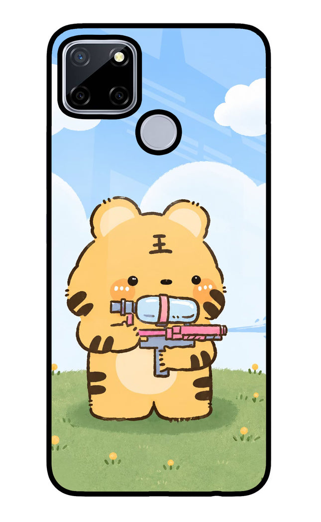 Tiger Treat Realme C12/Narzo 20 Glass Case