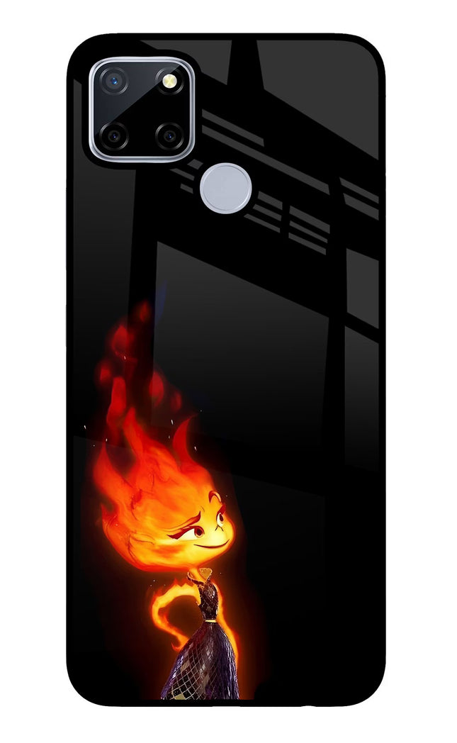 Ember Flame Realme C12/Narzo 20 Glass Case