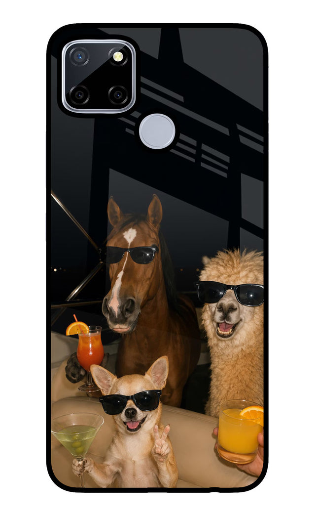 Party Squad Realme C12/Narzo 20 Glass Case