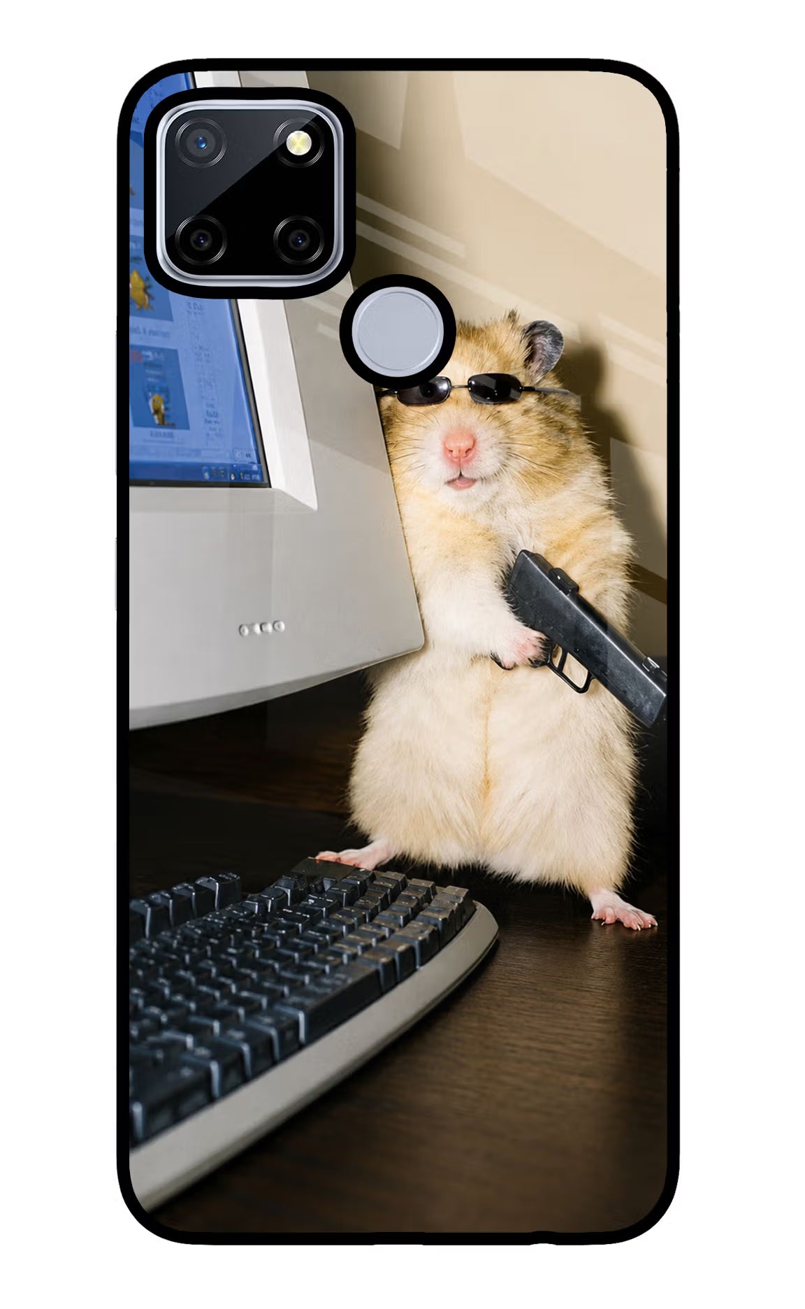 Hacker Hamster Realme C12/Narzo 20 Glass Case