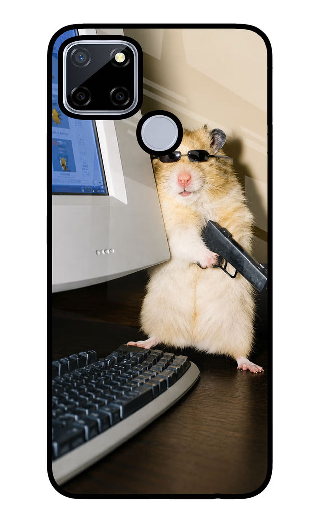 Hacker Hamster Realme C12/Narzo 20 Glass Case