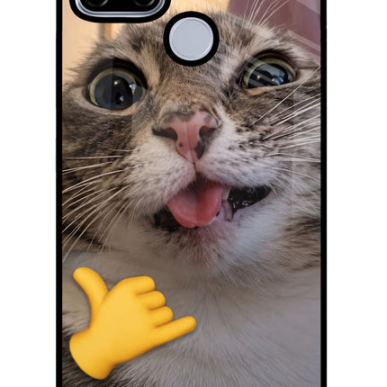 Silly Cat Call Realme C12/Narzo 20 Glass Case