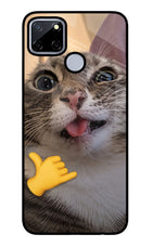 Silly Cat Call Realme C12/Narzo 20 Glass Case