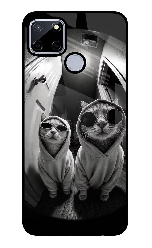 Hood Cats Realme C12/Narzo 20 Glass Case Back Cover by Casekaro