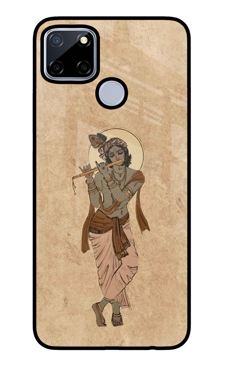 Krishna Realme C12/Narzo 20 Back Cover, Glass case