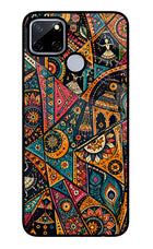 Folk Print Realme C12/Narzo 20 Glass Case