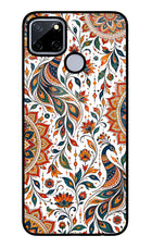 White Mayura Realme C12/Narzo 20 Glass Case