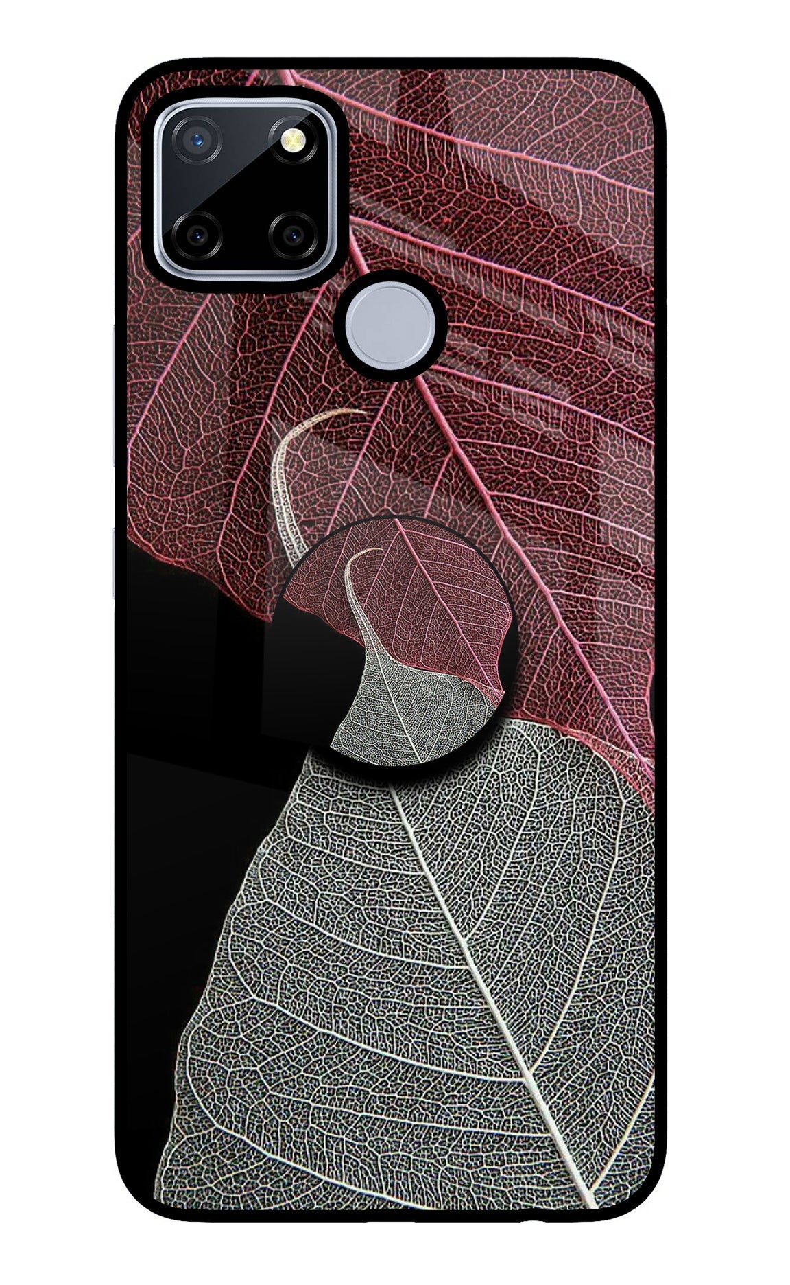 Leaf Pattern Realme C12/Narzo 20 Glass Case