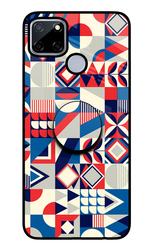 Colorful Pattern Realme C12/Narzo 20 Glass Case