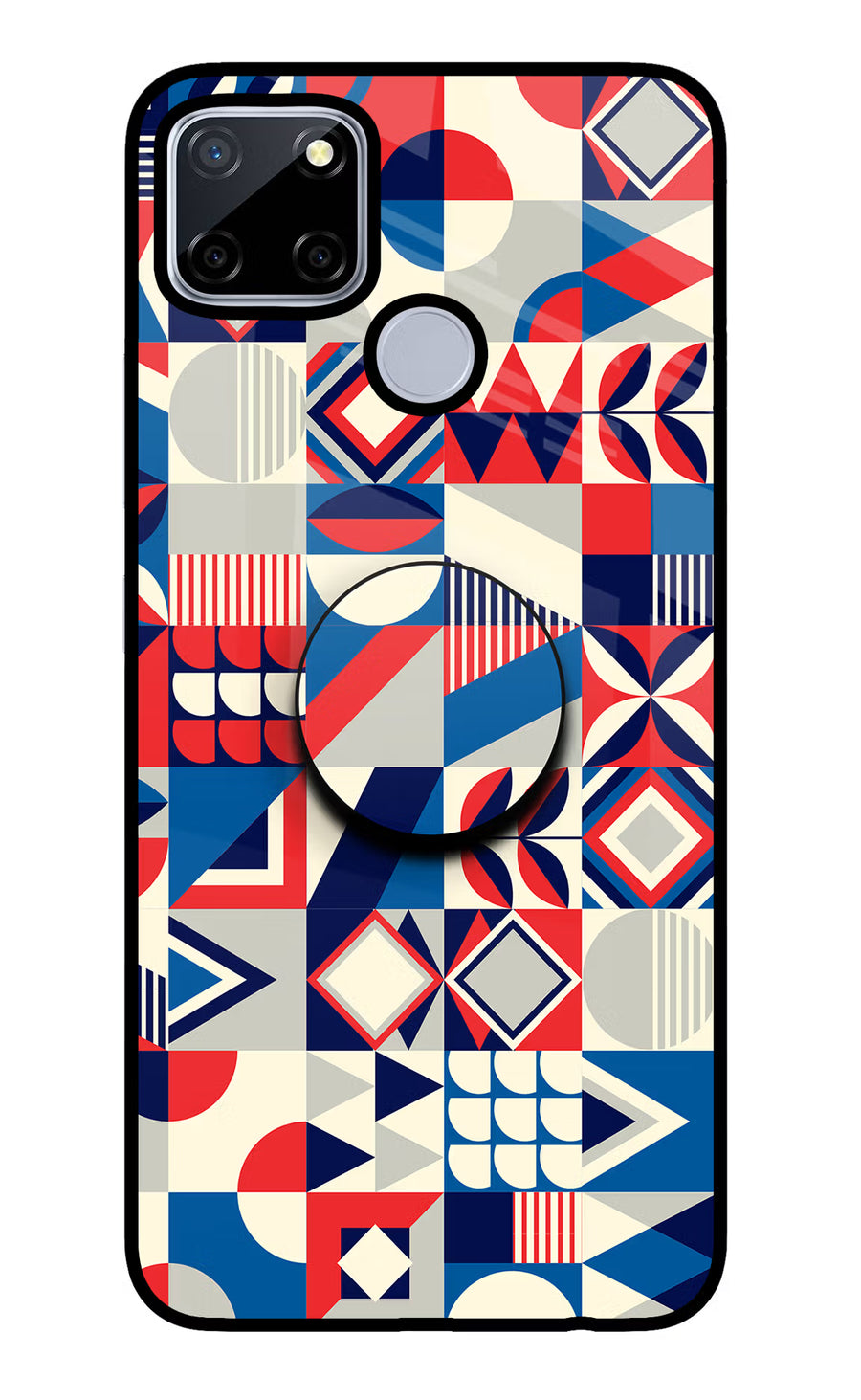 Colorful Pattern Realme C12/Narzo 20 Pop Case, Glass case