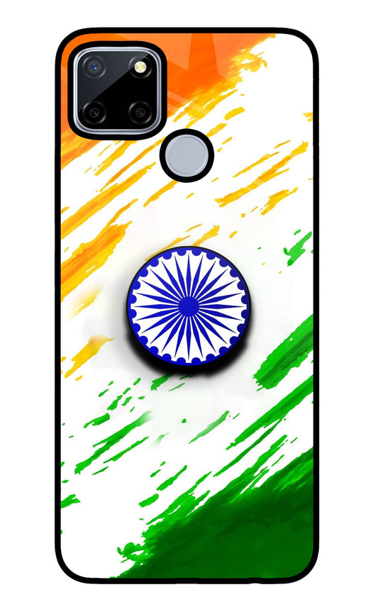 Indian Flag Ashoka Chakra Realme C12/Narzo 20 Glass Case