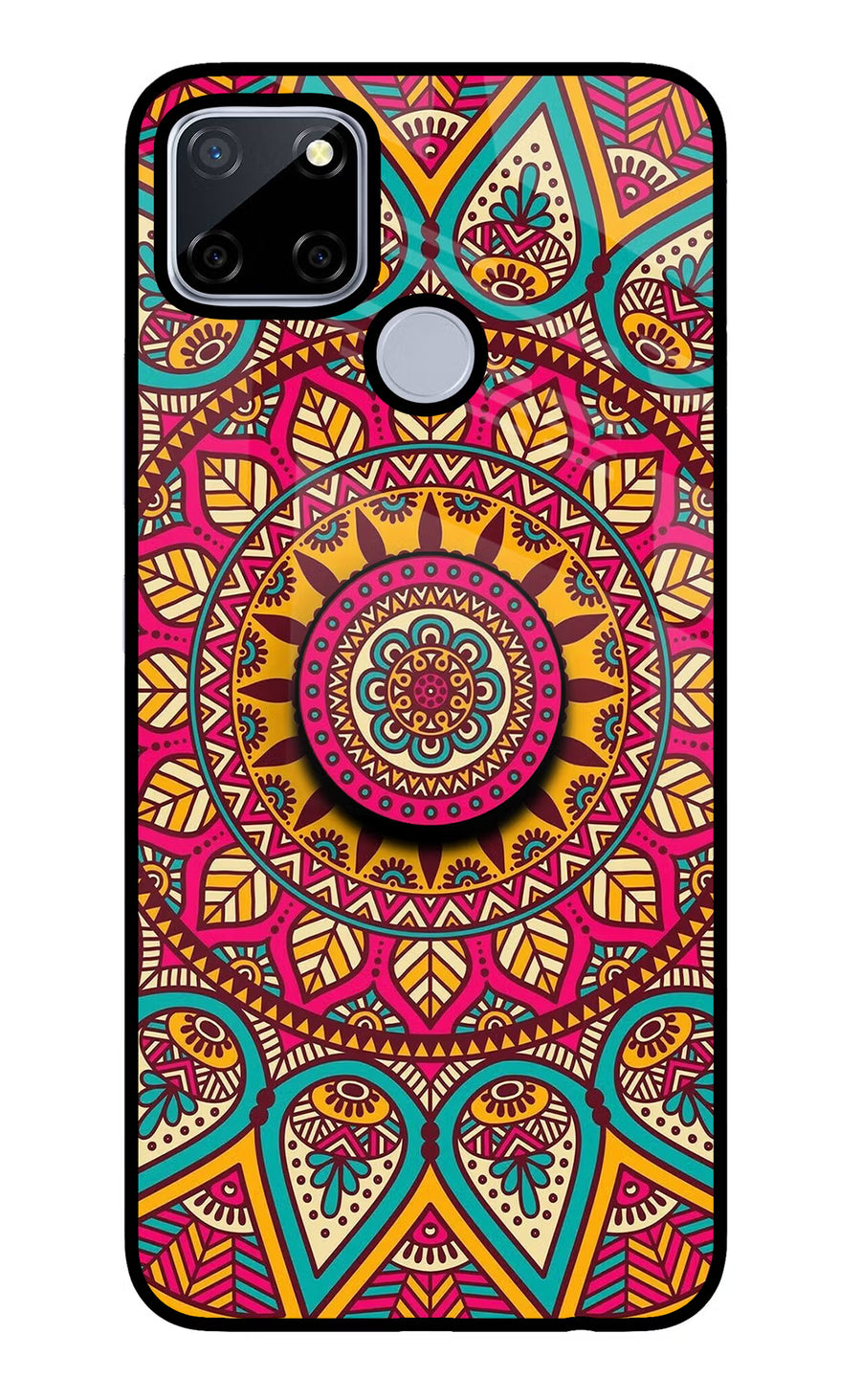 Mandala Realme C12/Narzo 20 Pop Case, Glass case
