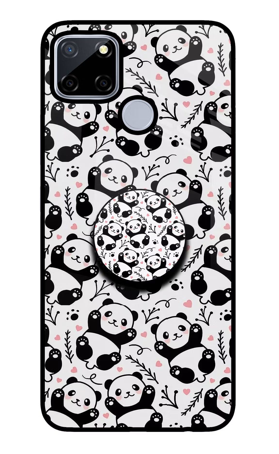 Cute Panda Realme C12/Narzo 20 Pop Case by Casekaro