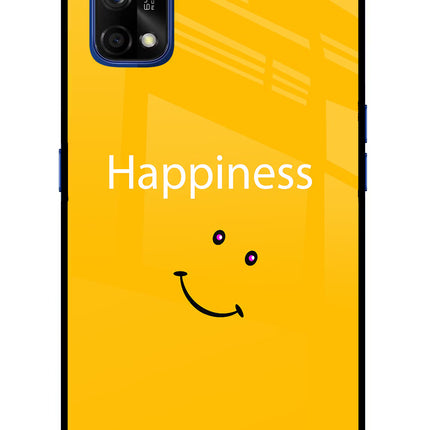 Happiness With Smiley Realme 7 Pro Glass Case Back Cover by Casekaro