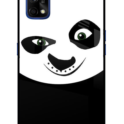 Panda Realme 7 Pro Glass Case Back Cover by Casekaro