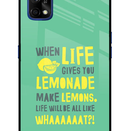 Quote Realme 7 Pro Glass Case Back Cover by Casekaro