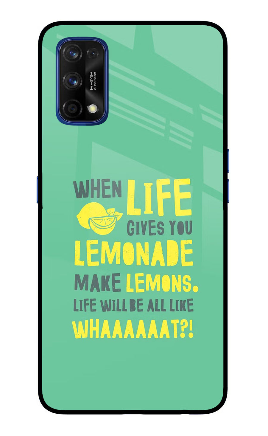 Quote Realme 7 Pro Back Cover, Glass case