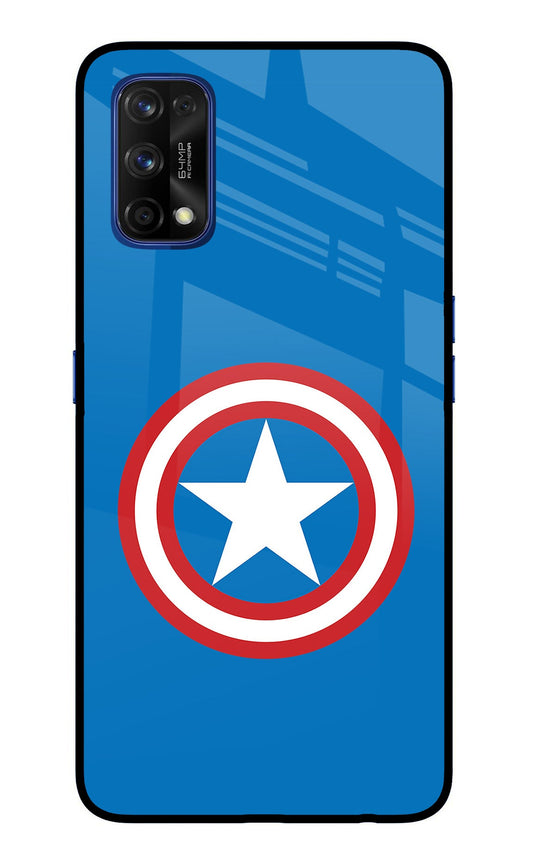 Captain America Logo Realme 7 Pro Glass Case