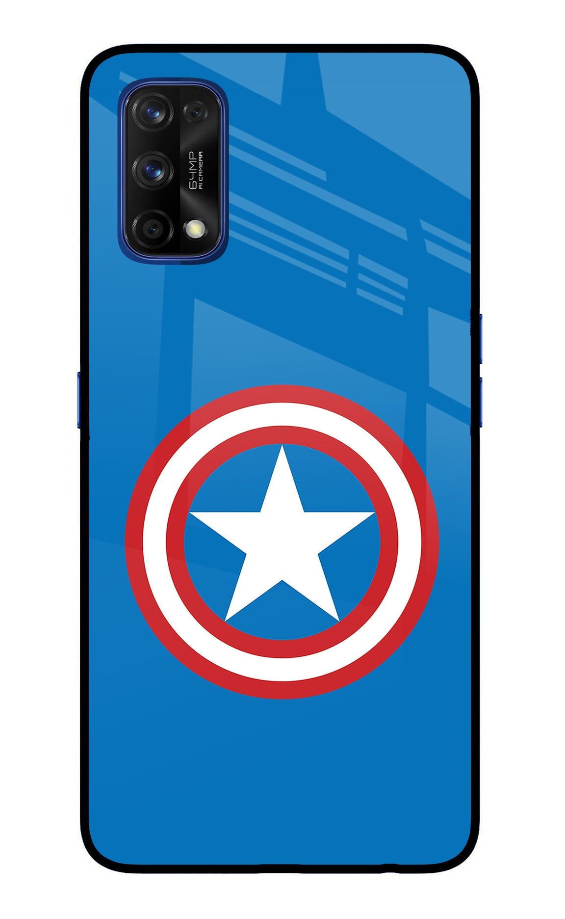 Captain America Logo Realme 7 Pro Back Cover