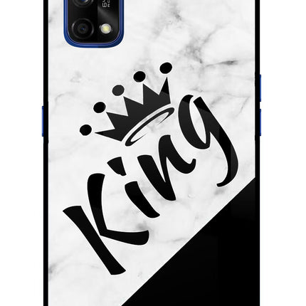 King Realme 7 Pro Glass Case Back Cover by Casekaro