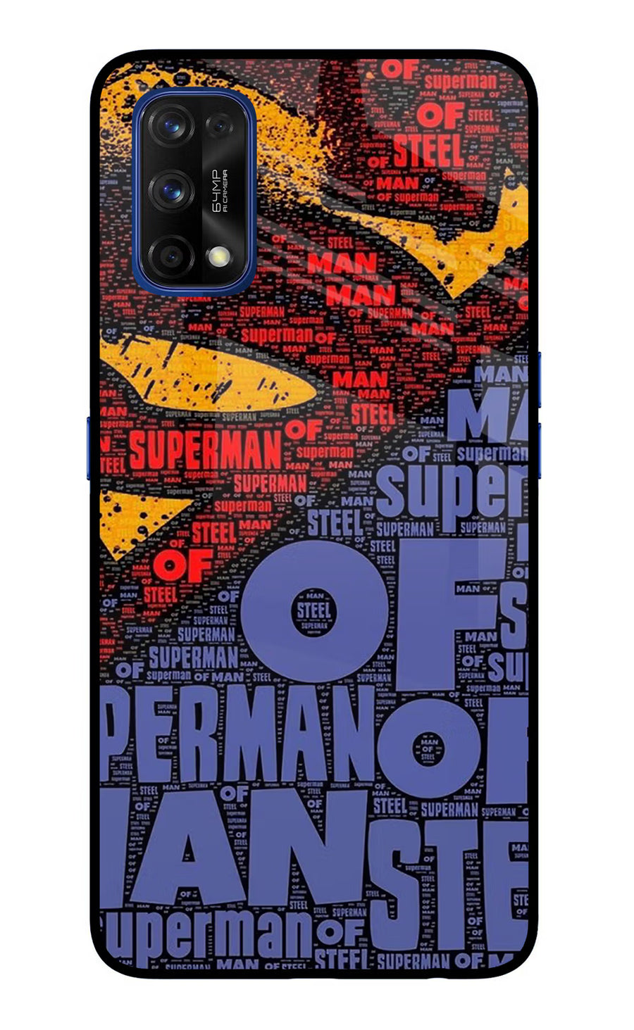 Superman Realme 7 Pro Back Cover, Glass case