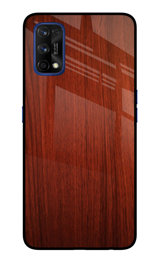 Wooden Plain Pattern Realme 7 Pro Glass Case