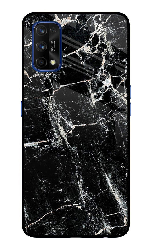 Black Marble Texture Realme 7 Pro Glass Case