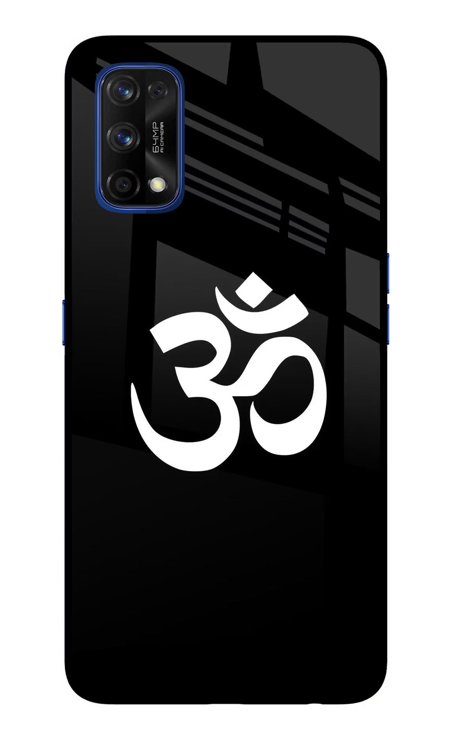 Om Realme 7 Pro Back Cover, Glass case