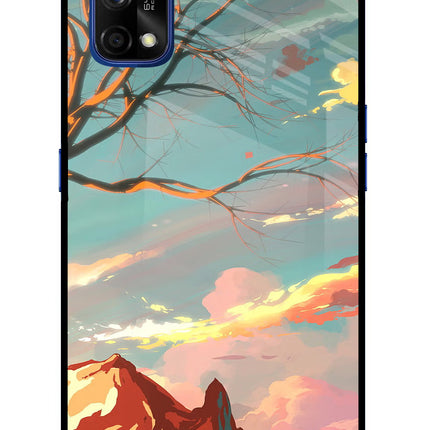 Scenery Realme 7 Pro Glass Case Back Cover by Casekaro