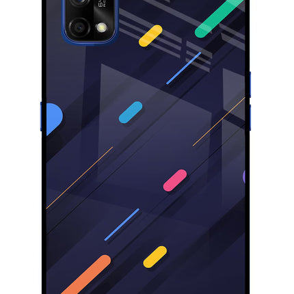 Abstract Design Realme 7 Pro Glass Case Back Cover by Casekaro