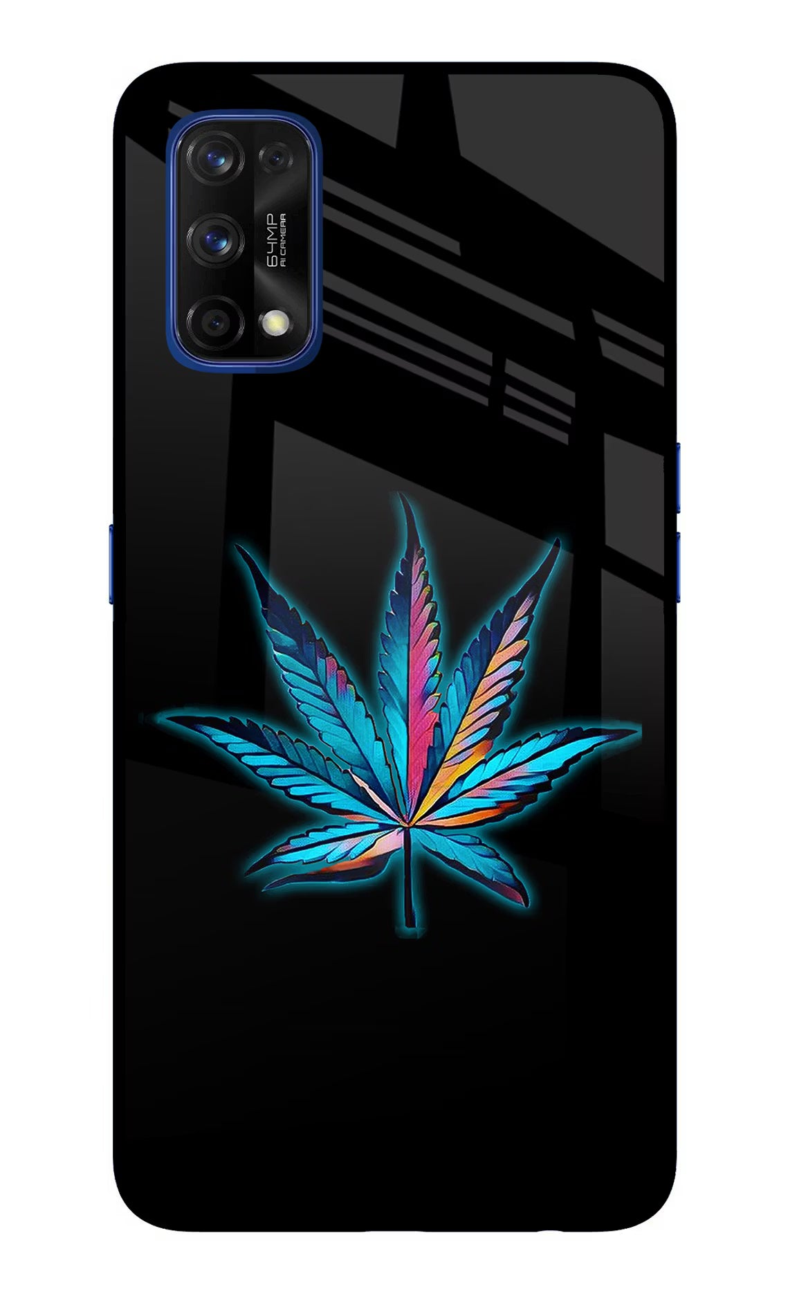 Weed Realme 7 Pro Glass Case Back Cover by Casekaro