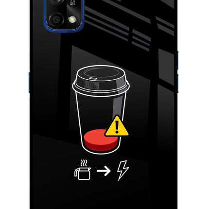 Coffee Realme 7 Pro Glass Case Back Cover by Casekaro