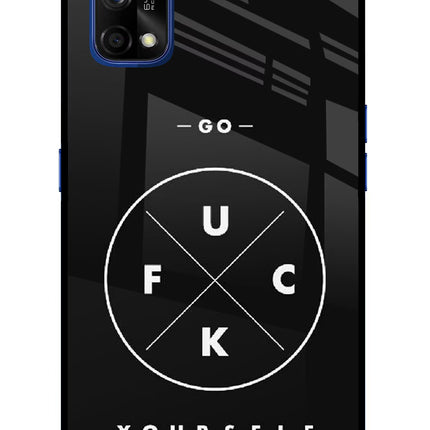 Go Fuck Yourself Realme 7 Pro Glass Case Back Cover by Casekaro