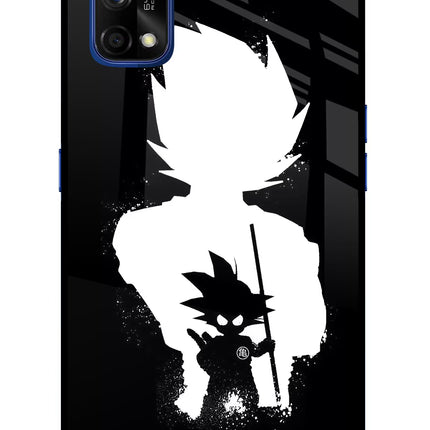 Goku Shadow Realme 7 Pro Glass Case Back Cover by Casekaro