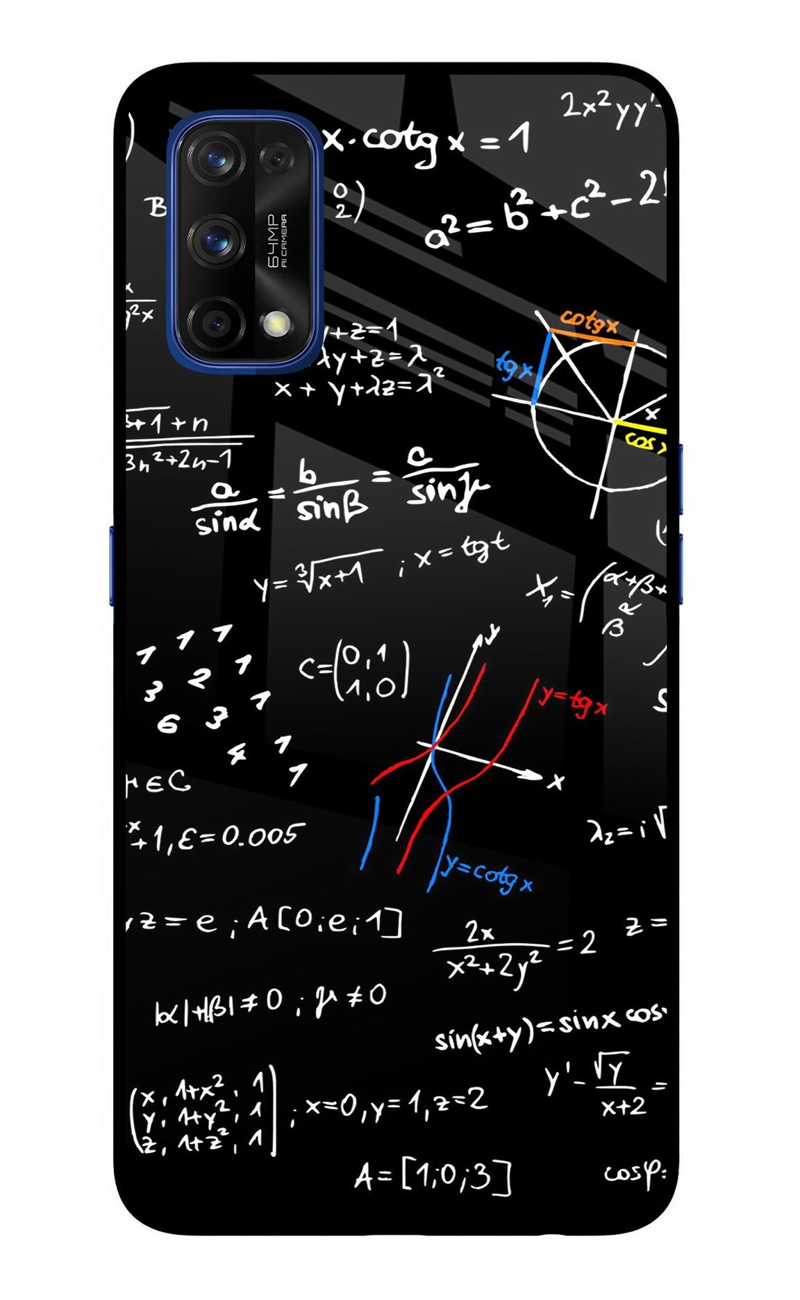 Mathematics Formula Realme 7 Pro Glass Case