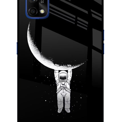 Moon Space Realme 7 Pro Glass Case Back Cover by Casekaro