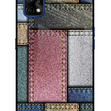 Multicolor Jeans Realme 7 Pro Glass Case Back Cover by Casekaro