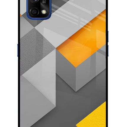 Abstract Realme 7 Pro Glass Case Back Cover by Casekaro