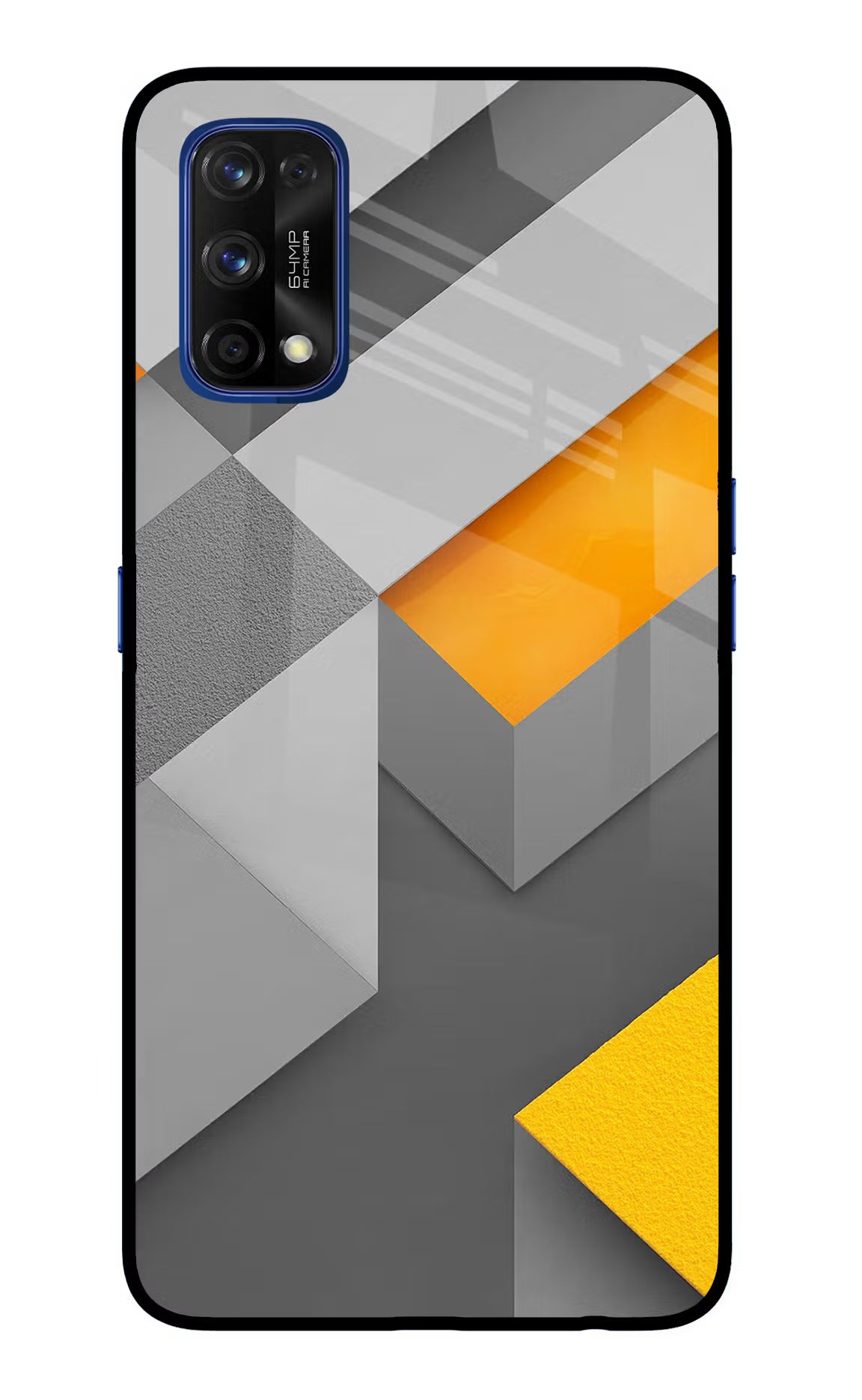 Abstract Realme 7 Pro Glass Case Back Cover by Casekaro