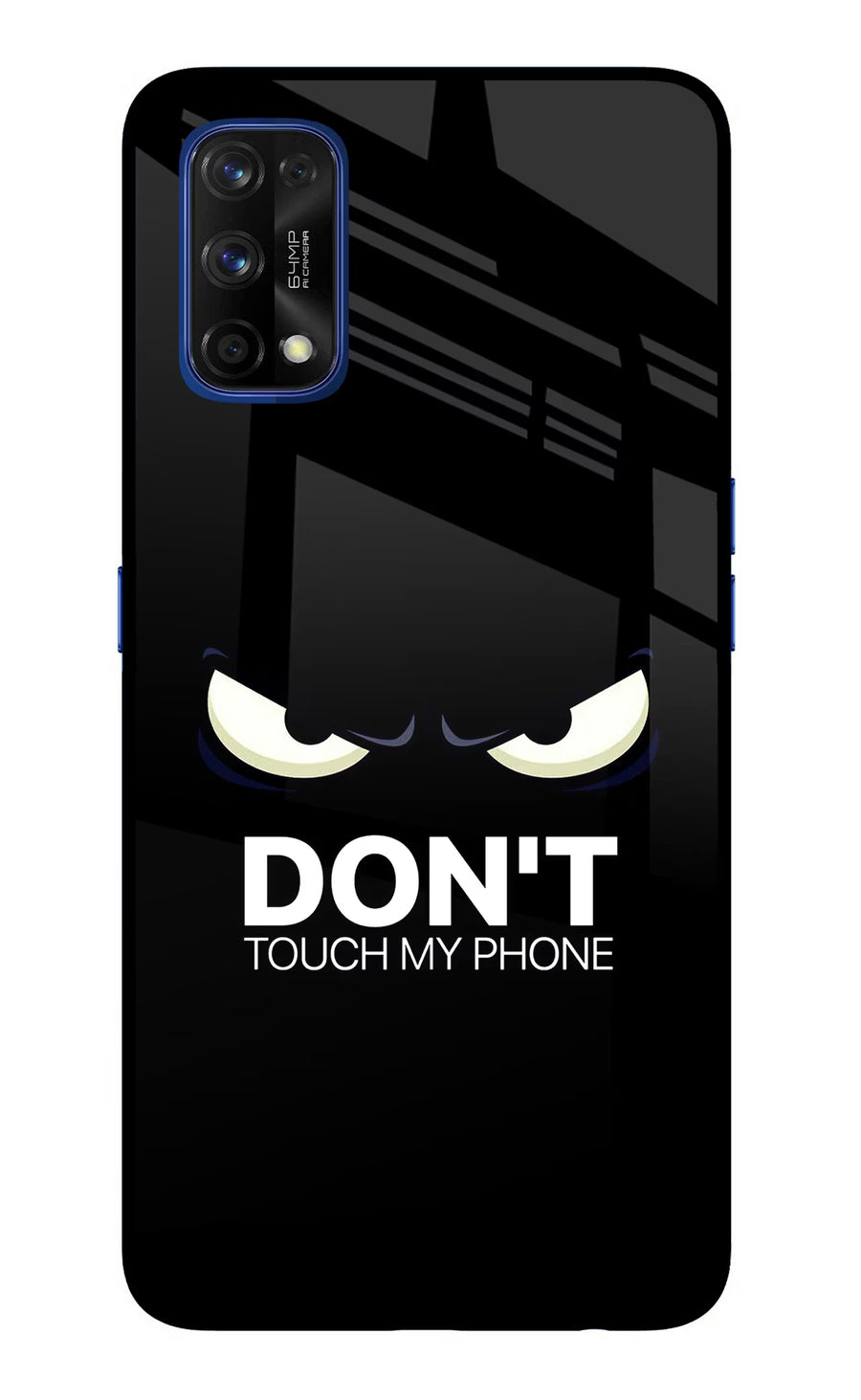 Don'T Touch My Phone Realme 7 Pro Back Cover, Glass case
