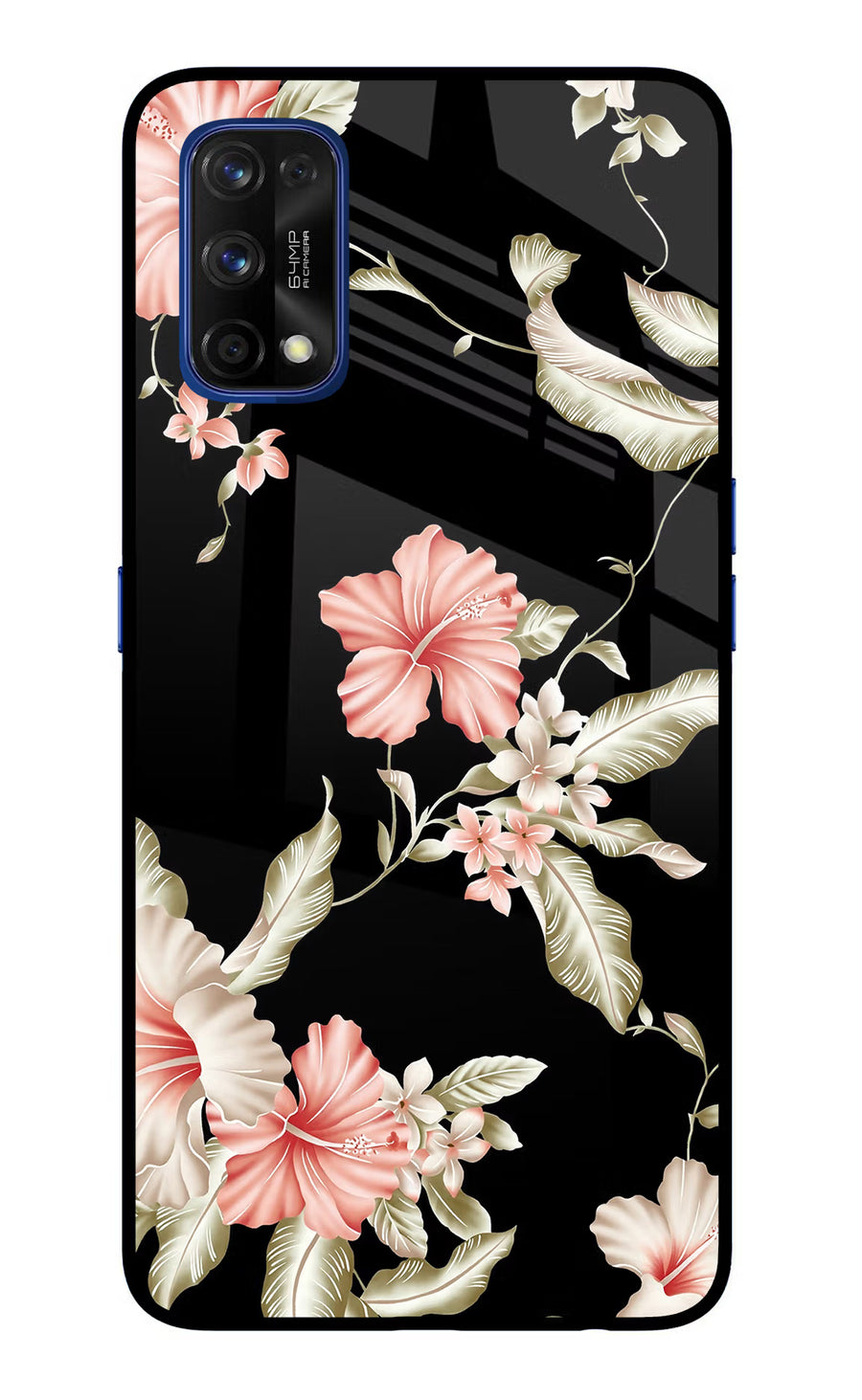 Flowers Realme 7 Pro Back Cover, Glass case