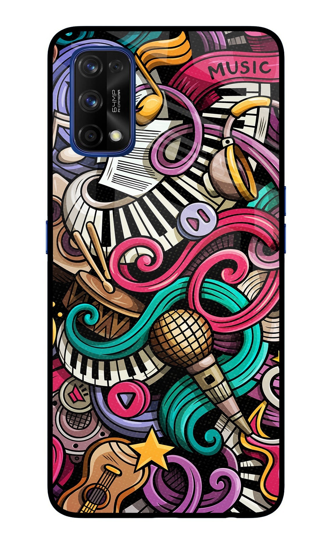 Music Abstract Realme 7 Pro Back Cover