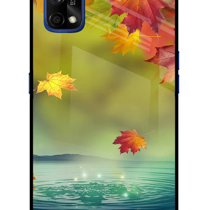 Flowers Realme 7 Pro Glass Case Back Cover by Casekaro