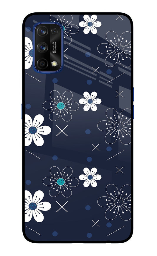 Flowers Realme 7 Pro Glass Case